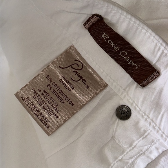 Paige White Roxie Capri Jean - Picture 9 of 11